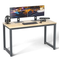 Table de bureau en bois MDF, encadrement en acier robuste, personnalisé, pour la maison, le bureau, ordinateur