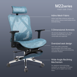 Silla <span class=keywords><strong>de</strong></span> oficina ergonómica <span class=keywords><strong>de</strong></span> malla completa certificada Reach con reposapiés Chaise Bureau Ergonomique Cadeira Escritorio Sillas <span class=keywords><strong>De</strong></span> Escritorio - Product Image 4