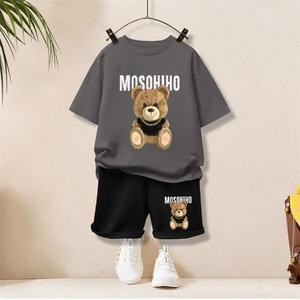 Conjuntos de Ropa de Verano para Niños de 2 a 12 Años, Tallas Grandes, Traje Informal de Manga Corta para Niños y Niñas <span class=keywords><strong>con</strong></span> Divertido Estampado de Dibujos Animados - Product Image 6