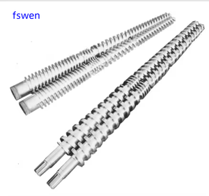 Extrusora de tubos de PVC, juego de barriles cónicos de doble tornillo 80/156 - Product Image 1