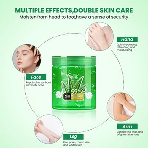 Gel de <span class=keywords><strong>Aloe</strong></span> <span class=keywords><strong>Vera</strong></span> y Baba de Caracol Santino 99% al por Mayor de Fábrica, Reparador de Quemaduras Solares, Eliminador de Acné, Gel Hidratante Facial y Corporal Refrescante - Product Image 4