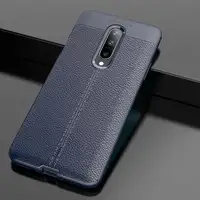 Einfache Litchi Texture Phone Case für Oneplus 7 Pro Case für One plus 7 Cover Ltchi Pattern Back Cover für Oneplus 7Pro Case