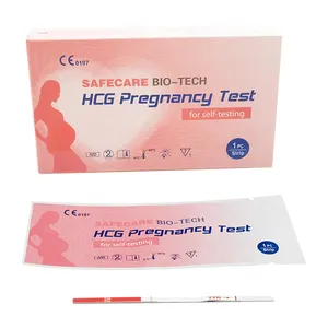 Ein-Schritt-Schwangerschaft teststreifen kassette und Mittels trom (Urin)/HCG-Schwangerschaft schnelltest