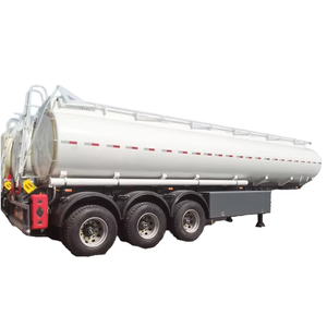 Semi-remorque citerne à carburant robuste à 3 essieux en acier inoxydable de 49 000 L pour le transport de pétrole brut et d'essence - Product Image 2