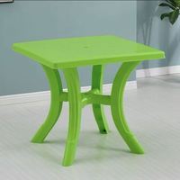 Ensemble de salle à manger en plastique pour événements en plein air, 1 table et 4 chaises, mobilier de patio portable pour la location