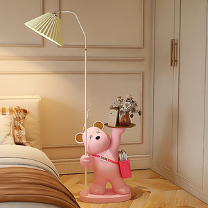 Lampadaire Ours, Table d'Appoint, Décoration Salon Chambre, Luminaire Créatif sur Pied, Ornement d'Angle Canapé, Cadeau - Product Image 5