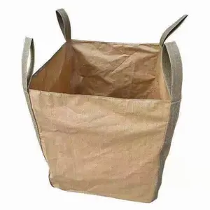 Leno Pp kantung jaring kayu bakar daur ulang untuk kantong air jeruk 1 Ton kantong kayu bakar