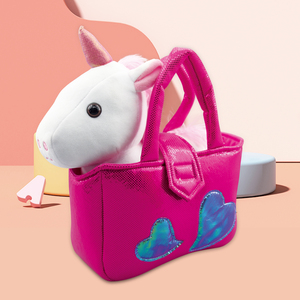 HW TOYS-Bolso <span class=keywords><strong>de</strong></span> mano <span class=keywords><strong>de</strong></span> felpa <span class=keywords><strong>de</strong></span> algodón PP para niños, animales, ovejas, unicornios, <span class=keywords><strong>cachorros</strong></span>, muñecas, regalos nuevos 2023 - Product Image 3