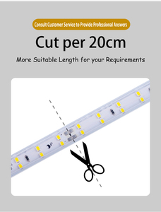 Double Row LED Strip Light Bar Flexible SMD2835 Chip 180leds/m IP67 Waterproof Outdoor Underwater <b>RGB</b> Change Color Neon Lamp - Product Image 5