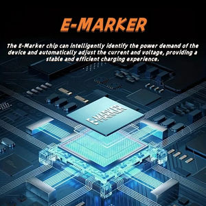 240W E-marker Chip <span class=keywords><strong>Pantalla</strong></span> <span class=keywords><strong>de</strong></span> alimentación en tiempo real USB C a tipo C <span class=keywords><strong>Cable</strong></span> <span class=keywords><strong>de</strong></span> carga rápida para iPhone 17 16 15 Pro Max <span class=keywords><strong>Samsung</strong></span> OPPO VIVO - Product Image 2