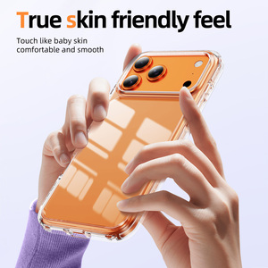 เคสกันกระแ<span class=keywords><strong>ท</strong></span>กสำหรับ <span class=keywords><strong>iPhone</strong></span> 17 Pro 13 <span class=keywords><strong>12</strong></span> 15 16 รุ่นใหม่ปี 2026 ป้องกันเหลือง  วัสดุ TPU+PC แบบใส  ฝาหลังป้องกันแบบไฮบริด - Product Image 4