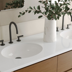 George gruppo su misura pannello in legno <span class=keywords><strong>bagno</strong></span> mobilia mobile mobile con singolo e doppio lavelli e mezza luna specchio per il <span class=keywords><strong>bagno</strong></span> dell'hotel - Product Image 6