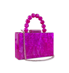 Colorful luxury brand acrylic handbag, marble evening <b>dress</b> <b>bag</b>, women's wallet, wedding <b>bag</b> - Product Image 5
