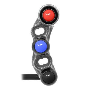 Interruptor de manillar derecho para Kawasaki Ninja ZX-6R (orificios universales) (titanio) - Product Image 1