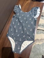 Groothandel Bulk Aankoop Kinderen Eén-delige Zwempak met Volants Meisjes Bikini Sets Bloom Gerimpelde Volant Bikini Bloom Zwemkleding
