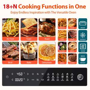 1800W <span class=keywords><strong>Électrique</strong></span> En Acier Inoxydable Multifonctionnel Déshydrater Baker 30L18 Fonctions Préréglées pour Pizza Toast Cuire pour Mode Boulangerie - Product Image 3