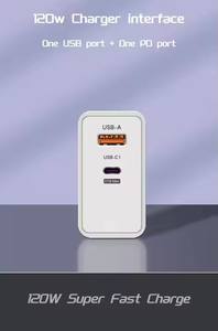 Adaptador rápido de 120W, <span class=keywords><strong>cargador</strong></span> de pared + Cable PD, Puerto USB de W, Puerto USB, UE, EE. UU., Reino Unido, PD, <span class=keywords><strong>cargador</strong></span> rápido de 25W para Iphone, <span class=keywords><strong>Huawei</strong></span>, xiaomi - Product Image 4