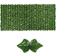 Clôture artificielle en feuilles de lierre, écran de séparation pour la vie privée, haie artificielle et feuilles de lierre artificielles pour la décoration de jardin