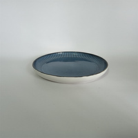 Service de vaisselle de luxe en céramique, style nordique moderne, vert mat, motif végétal, style occidental vintage, portable, pour cuisine