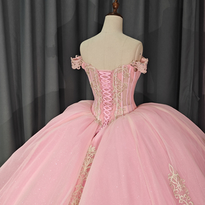 Vestidos de Noche de Tul con Bordado de Encaje y Escote Corazón para Niñas de 12 Años, Modelo 6781 Modern Plus Size - Product Image 6