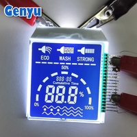 Pabrik LCD OEM China, Produsen Layar LCD Tn Htn Stn Va Custom Segment LCD 8 Digit, Layar Monokrom, Layar LCD Segment