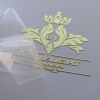 Étiquettes d'emballage autocollantes personnalisées, autocollants en nickel métallisé électroformé or, placage métallique, transfert 3D, autocollant logo 3D