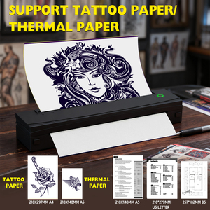 Impresora Térmica de Transferencia para Tatuajes, Batería de 2600 mAh, Impresora de Plantillas sin Tinta de 203 dpi para Uso Profesional en Estudios de Tatuajes - Product Image 2