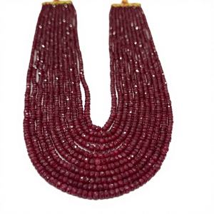 Perles en pierre de lave volcanique naturelle facettée noire de 4 mm à 12 mm, perles en vrac pour la fabrication de bijoux, trouvailles de bricolage, bracelets - Product Image 4