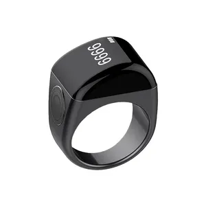 Equantu Zikr Ring Kunststoff zähler Muslim Smart Ring QB702 Mit Tasbih Online Azan Uhr Sonnenaufgang Wecker Funktion