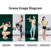 Disco Magnético de Cintura ABS, Semicircular, Antideslizante, Portátil, Unisex, Equipo de Yoga y Masaje para Ejercicio en Casa