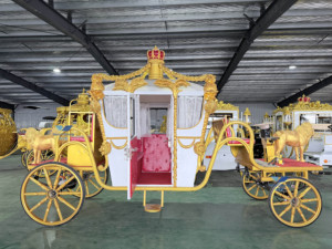 Nuevo Estilo HengYiSheng Henan Yiyang Carruaje de Calabazas Eléctrico para Bodas y Turismo, Estilo Cenicienta, para 4-6 Personas, Colores Personalizables - Product Image 2