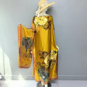 ชุดเดรสยาวแบบคาฟตันลายเรขาคณิต ผ้าโพลีเอสเตอร์ สไตล์อาบายาแอฟริกันและตะวันออกกลาง ขายดีข้ามพรมแดน จากโรงงานโดยตรง - Product Image 5