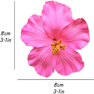 Espuma de hibisco flor pelo Clip para la isla hawaiana de La Selva tema luau fiesta - Product Image 5