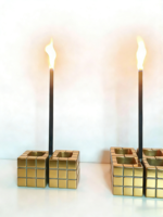 Torche à cire pour le camping, longue durée de combustion, avec cordon en chanvre naturel et manche en bois, idéale pour la randonnée et les pique-niques