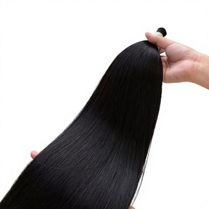 Cabello Humano Vietnamita a Granel con Puntas Completas, Color Negro Natural # Cabello Sedoso y Suave 1H, 45-95cm, Precio al por Mayor - Product Image 1