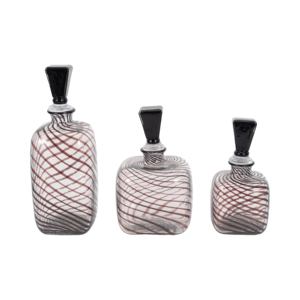 Set di vasi in vetro artistico con tappo, bottiglie decorative per soggiorno e decorazioni per la casa - Product Image 1