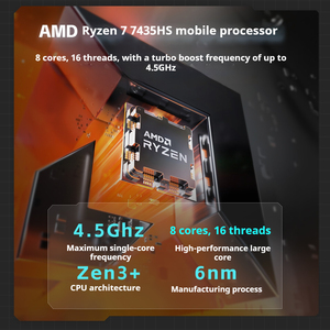 FIREBAT T6A 15.6 นิ้ว 16 นิ้ว <span class=keywords><strong>AMD</strong></span> Ryzen5 6600H Geforce RTX 3050 DDR5 144Hz Wifi6 BT5.1 16GB 512GB โน้ตบุ๊กเกมมิ่งสำหรับเล่นเกม - Product Image 2