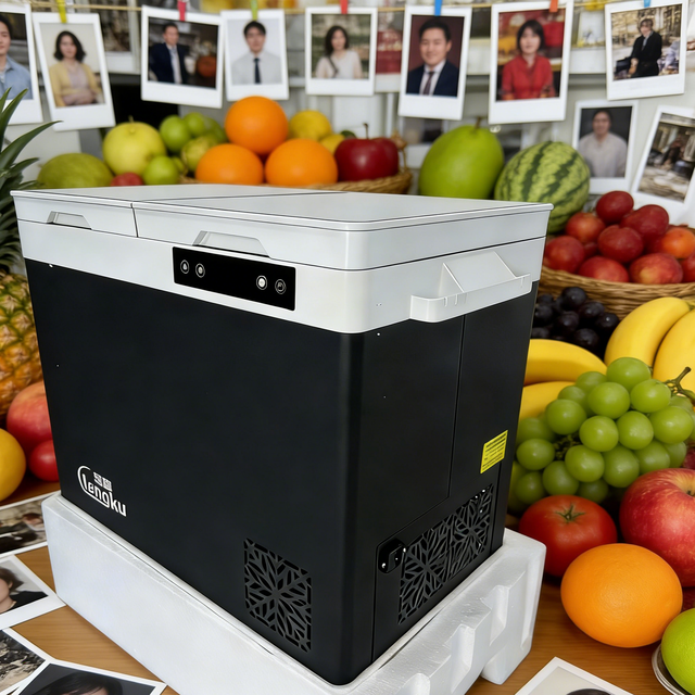 Top-selling 12/24V Solar Car Refrigerator, Portable and Mobile Vehicle-Mounted Fridge with Battery for Camping