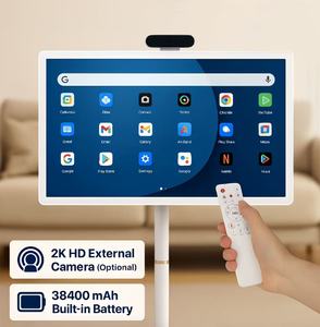 <span class=keywords><strong>Smart</strong></span> 27/24 InchTV con supporto da pavimento <span class=keywords><strong>Monitor</strong></span> Mobile Stand batteria per Fitness Home Office Wireless Casting Audio Touch Screen - Product Image 5