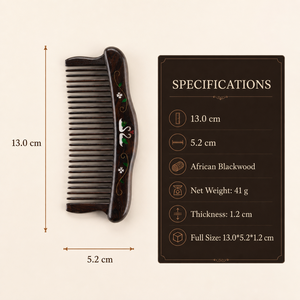 Atacado: Pente de Cabelo de Madeira Africana com Dentes Largos e Inlay de Cobre Acrílico, Logotipo Personalizado OEM ODM, Pente Desembaraçador para Mulheres e Homens B2B - Product Image 4