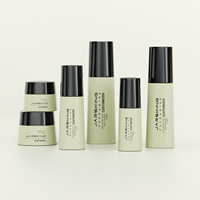 Emballage de soins de la peau écologique 30 50 Gr 100 120 ml Pot de crème cosmétique vert personnalisé et ensemble de flacons à pompe pour lotion sérum