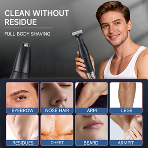 6-in-1 Electric Shavers Groin Hair <strong>Trimmer</strong> Men <strong>Trimmer</strong> Cordless Hair Removal Waterproof Body Face <strong>Trimmer</strong> For Men - Product Image 2