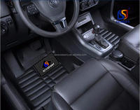 2025 accessoires de voiture conducteur droit en cuir PU 3D 5D 6D tapis de voiture