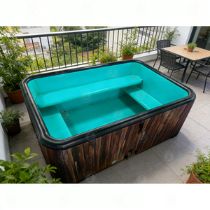 Piscine gonflable rectangulaire pliable personnalisable pour usage familial – Baignoire <span class=keywords><strong>de</strong></span> piscine gonflable - Product Image 2