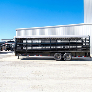 Remorque à chevaux en aluminium de qualité durable, à double essieu, fermée, avec porte latérale et rampe arrière, charge utile maximale supérieure à 3001 kg - Product Image 1