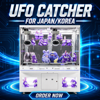 Machine à griffes géante UFO Design pour 2 joueurs, pour peluches, jeux d'arcade à monnayeur pour lieux de divertissement, Grue à griffes UFO Catcher