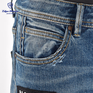 Venta al por mayor moda de <span class=keywords><strong>hombre</strong></span> rodillas rip skinny jogger denim jeans - Product Image 4