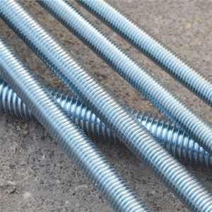 Barre <span class=keywords><strong>filetée</strong></span> en acier au carbone métrique galvanisé au zinc de grade 4.8, diamètre <span class=keywords><strong>M6</strong></span>-M30 - Product Image 2