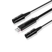 Port MIDI personnalisé USB A 2.0 vers DIN 5 broches câble d'édition de musique MIDI-in MIDI-out pour équipement audio