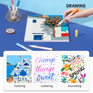 Ensemble de stylos de peinture AACM-0560A <span class=keywords><strong>Arrtx</strong></span> à haute adhérence marqueurs de peinture acrylique pointe de pinceau - Product Image 4